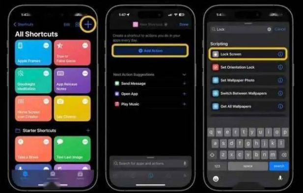 若羌苹果14锁屏维修店分享iPhone14升级iOS16.4后如何创建锁屏快捷方式 